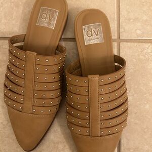 Dolce Vita Brown Studded Mules